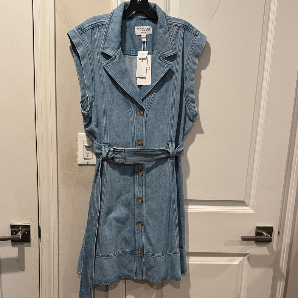 Derek Lam NWT Light Blue Denim Dress SIZE 16